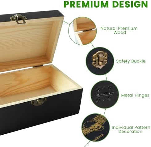 Premium Wooden Storage Box Combo Kit