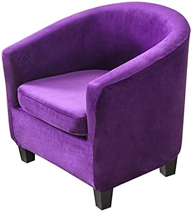 MIFXIN 2 Piece Velvet Tub Chair Covers Set