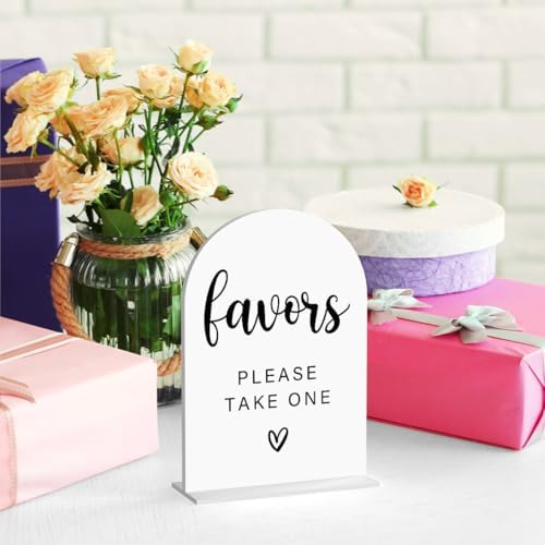 Acrylic Wedding Sign with Modern Font Design White