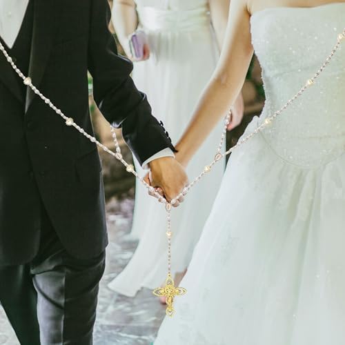 Catholic Wedding Set Arras and Lazo with Jewelry Box