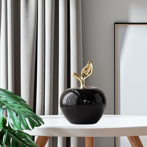 Ceramic Apple Figurine Statue for Home Office Decor