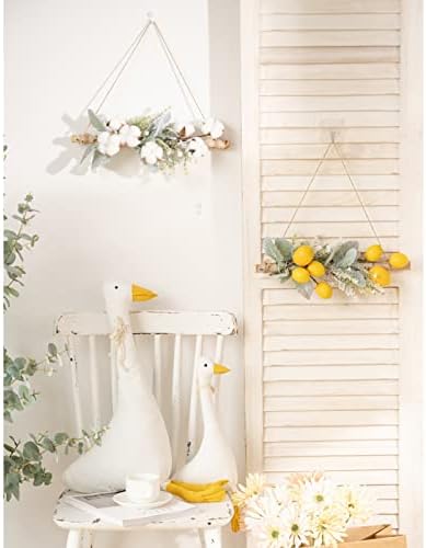 Yellow Artificial Lemon Pomegranate Swag Decor