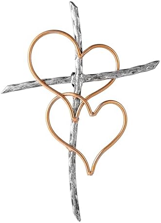 Heart Metal Wall Crosses Decor Living Room Bedroom Wedding