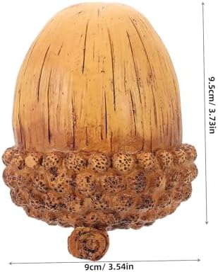 Artificial Acorn Figurines Durable Resin Fall Decor