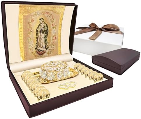 ESNOY Catholic Wedding Arras Set with 13 Unity Coins