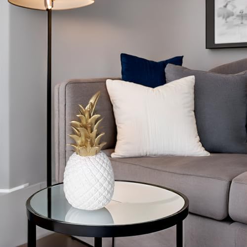 Resin Pineapple Sculpture Decor White Nordic Style Desk Ornament