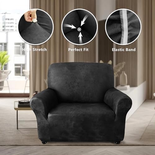Sofa Chair Cover for Dogs Cats Kids Dark Gray