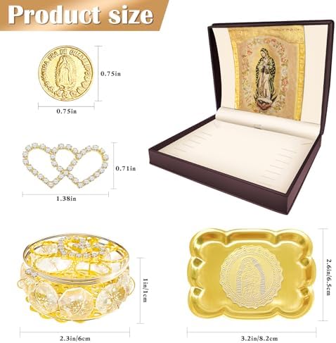 ESNOY Catholic Wedding Arras Set with 13 Unity Coins