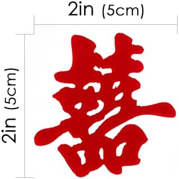30pcs Traditional Shape Mini Double Happiness Wedding Decorations