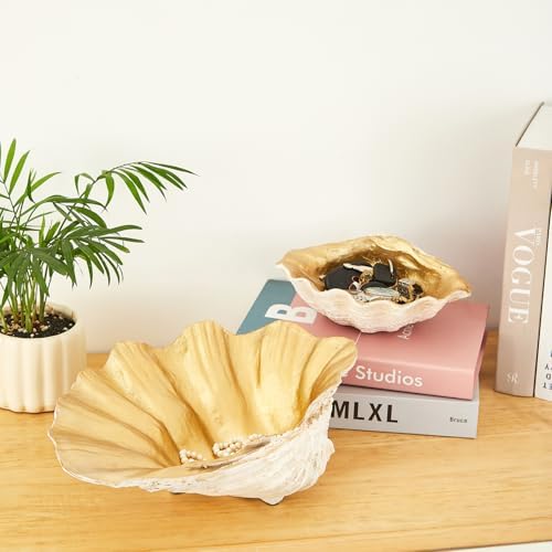 Artificial Resin Shell Decorative Bowl for Home Decor