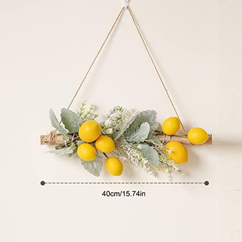 Yellow Artificial Lemon Pomegranate Swag Decor