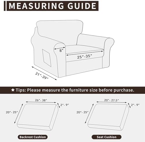 Easy-Going 3 Piece Stretch Chair Cover Set
