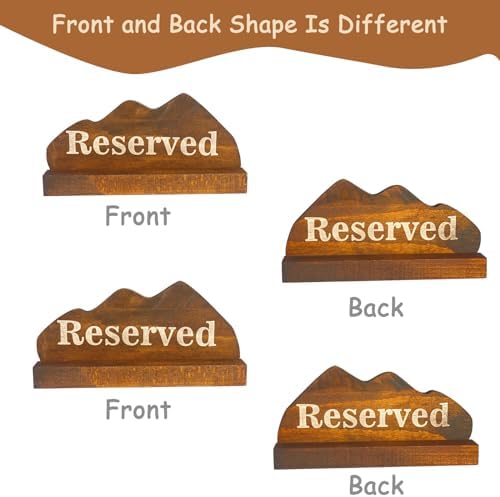 4PCS Heavy Wind Resistant Table Signs for Outdoor Events