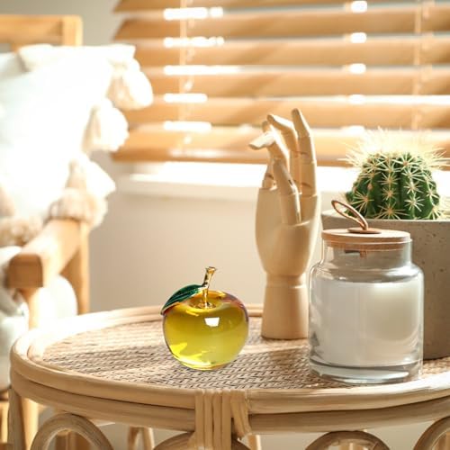 CUCUFA Crystal Glass Fruit Ornament Collectible