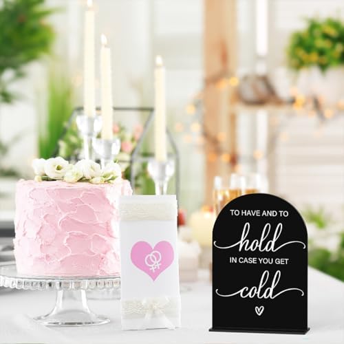 Modern Calligraphy Acrylic Wedding Sign Table Top Arch for Ceremony and Reception
