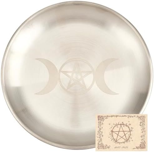 CREATCABIN Moon Pattern Stainless Steel Altar Bowl