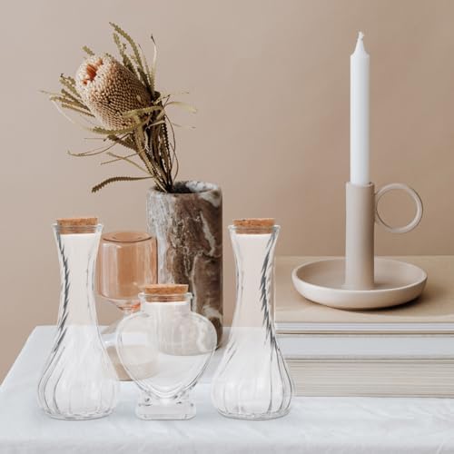 PRETYZOOM Decorative Glass Sand Ceremony Bottle Set 3pcs