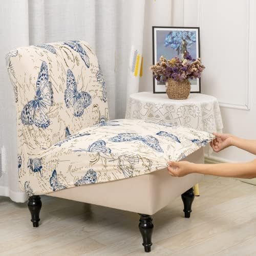 Iauddy Armless Accent Chair Slipcover Cover