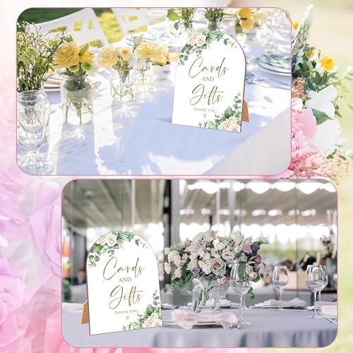 White Rose Wedding Arch Sign with Stand 1