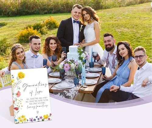 Generations Of Love Sign - Wedding Decor with Stand