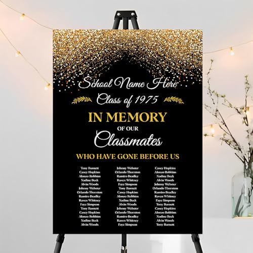 Personalized In Memory Of Our Classmates Sign Version7