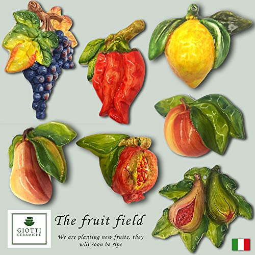Handmade Italian Ceramic Fruits Wall Decor