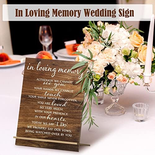Chunful Memorial Wedding Sign Classic Wood Acrylic Decor