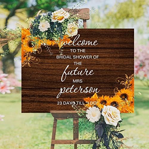 Alioyoit 12x16 Inch Wood Wedding Welcome Sign