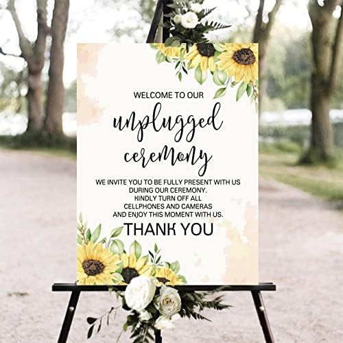 Alioyoit 12x16 Inch Custom Wood Wedding Welcome Sign