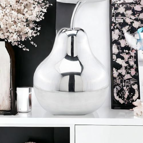 Modern Day Accents 3663 Silver Pear Sculpture