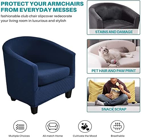 NILUOH Club Chair Slipcover 2 Piece