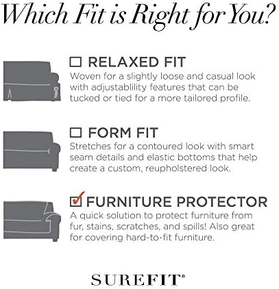 SureFit Home Decor Sofa Slipcover Universal Microfiber