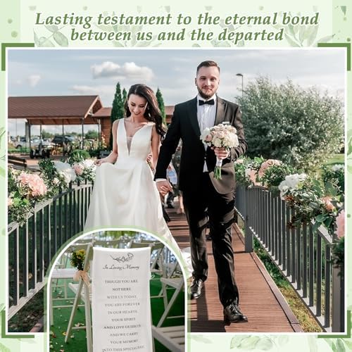 Loving Memory Wedding Chair Sign Banner - Reserved Seat for Someone Special