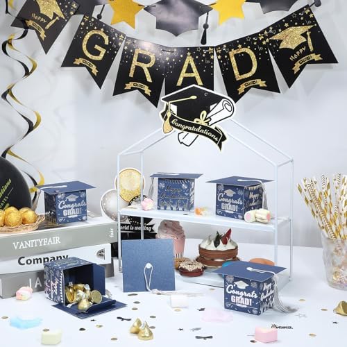 COTOPHER 36 Pack Mini Graduation Cap Gift Boxes