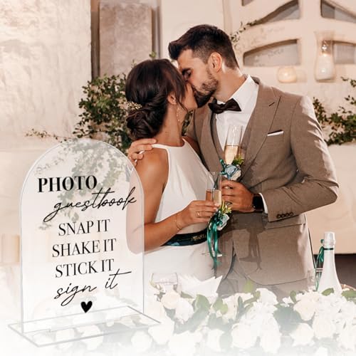 Acrylic Wedding Arch Sign 7x5 Inches Decor