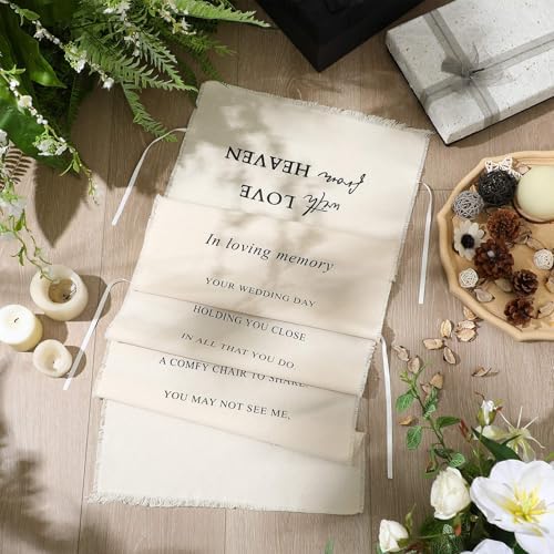 Loving Memory Wedding Chair Sign Banner