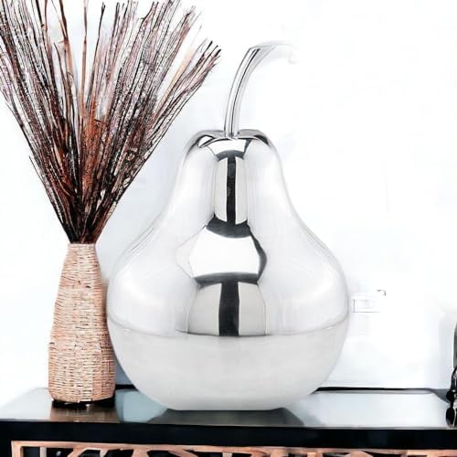 Modern Day Accents 3663 Silver Pear Sculpture