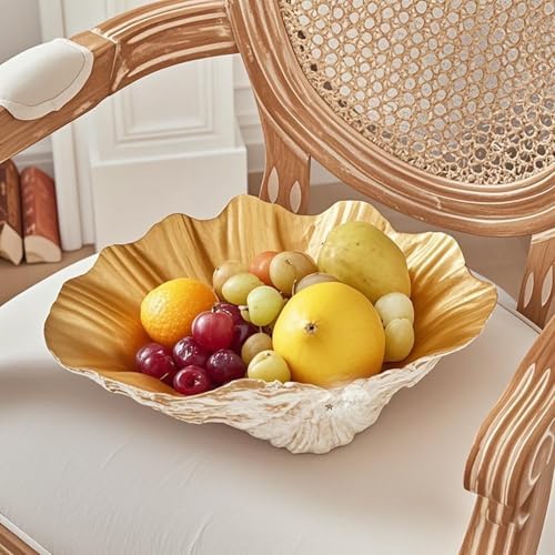 Artificial Resin Shell Decorative Bowl for Home Decor
