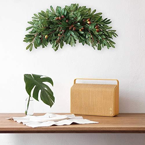 307in Artificial Olive Flower Swag Decorative Arch Wreath