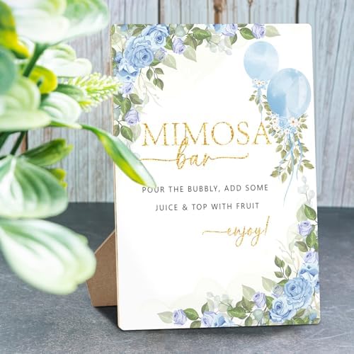 Mimosa Bar Sign Wedding Reception with Stand