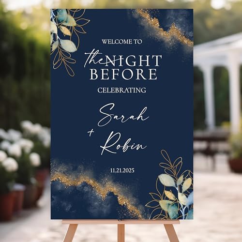 The Night Before Welcome Sign for Wedding Rehearsal