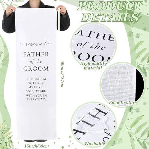 Father of the Groom Wedding Memorial Seat Sign
