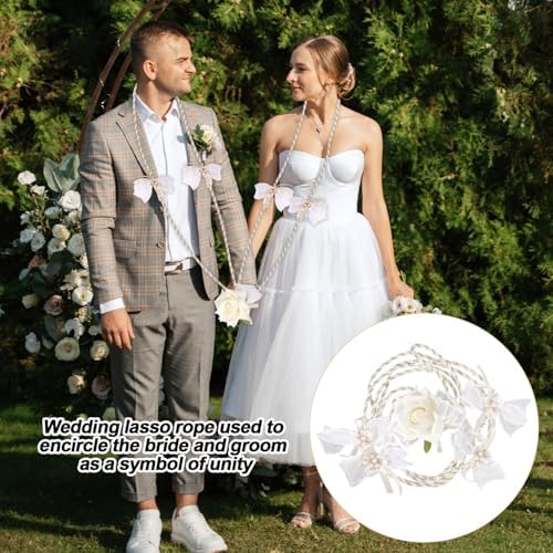 White Wedding Lasso Rope Unity Cord for Ceremony