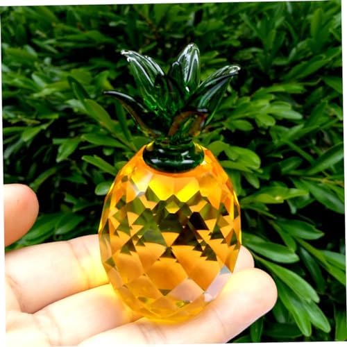 Ciieeo Crystal Pineapple Decor Statue Ornament