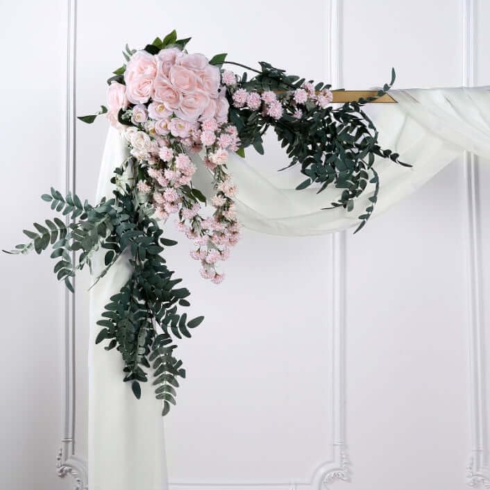 Efavormart 18 Ft Ivory Sheer Organza Curtain Panels
