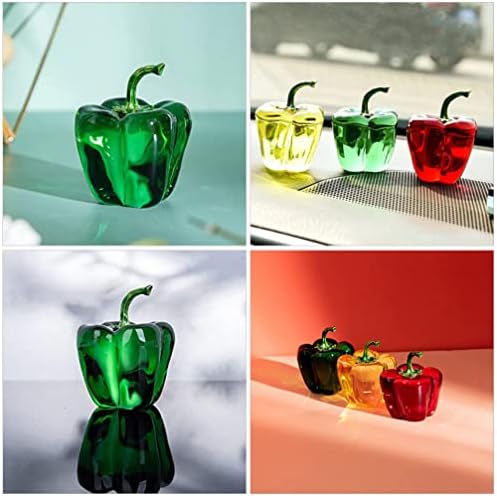 BESPORTBLE Crystal Bell Pepper Paperweight Decor