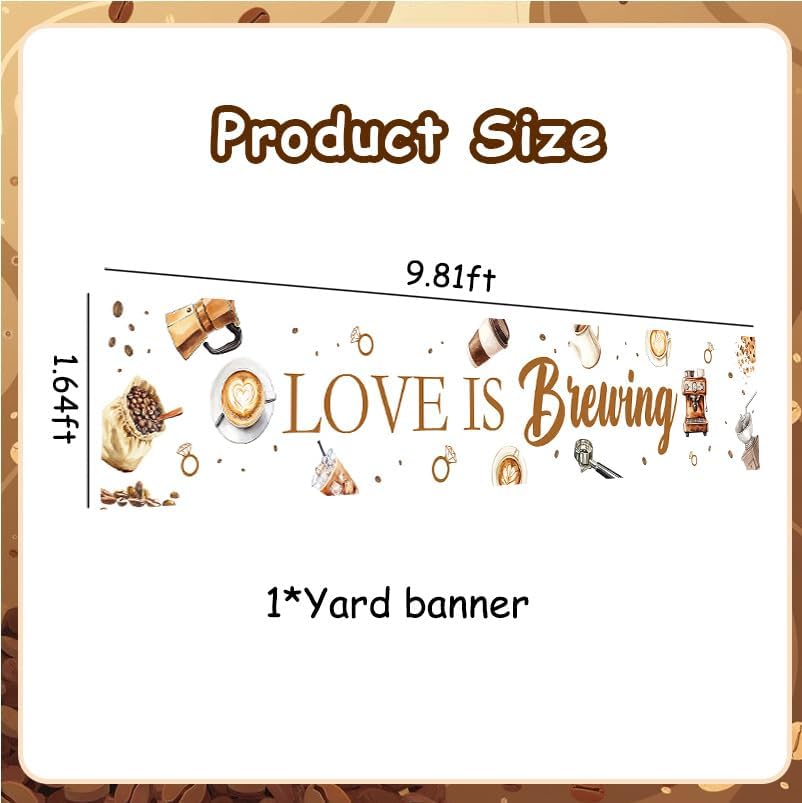 Coffee Love Is Brewing Yard Banner Sign