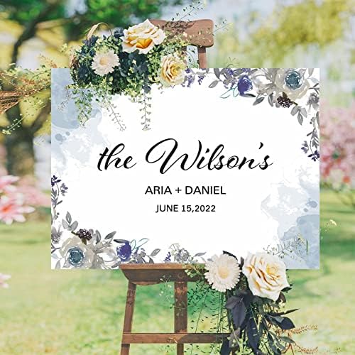 Alioyoit Custom Wedding Welcome Sign 12x16 Inch