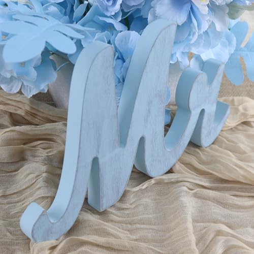 Mr and Mrs Wooden Wedding Sign Decorations