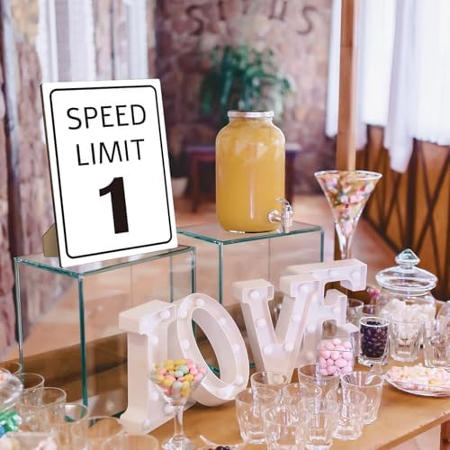 Race Car Birthday Sign with Stand 8x11 Inch